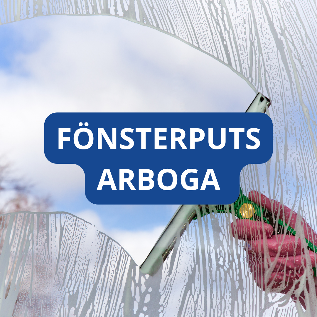 En bild av fönsterputsare som utför fönsterputsning i Arboga kommun med omnejd. Han har över 10 års erfarenhet av professionell fönsterputsning.